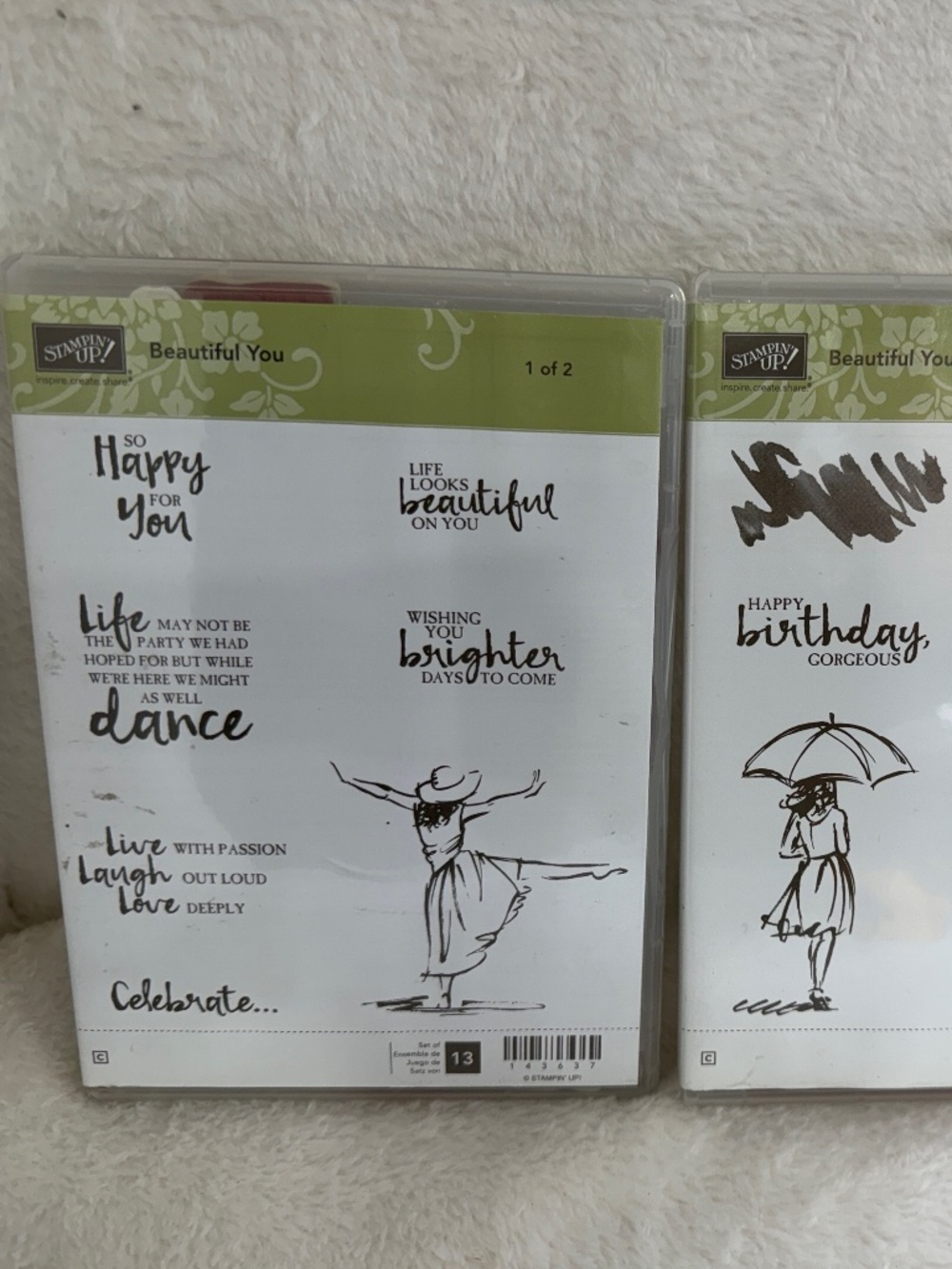 Stampin Up Stamp Sets Set of 2 Beautiful You Card Making Scrapbooking